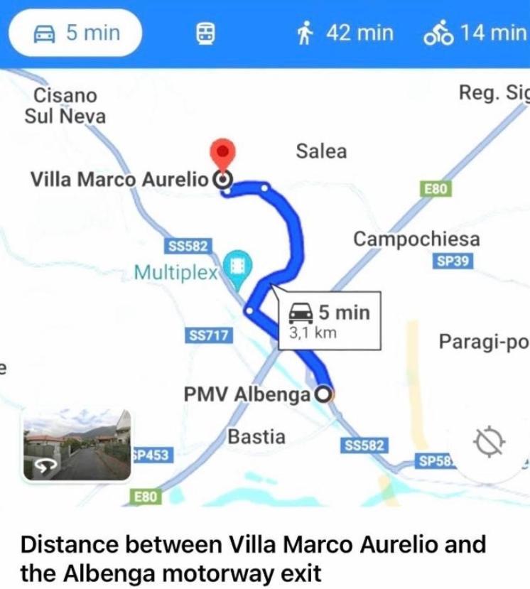 Cisano sul Neva Villa Marco Aurelio מראה חיצוני תמונה